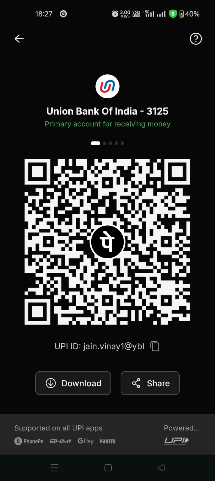Payment QR Code